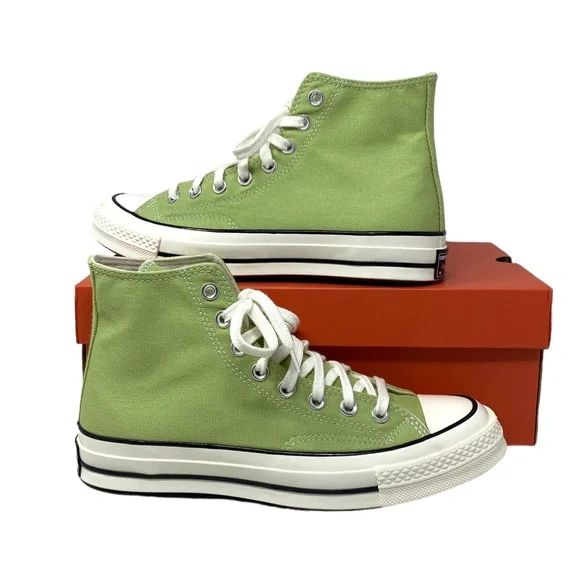 Converse Chuck 70 High Shoes Casual Men's Sneakers Canvas Vitality Green A04585C - Picture 4 of 11